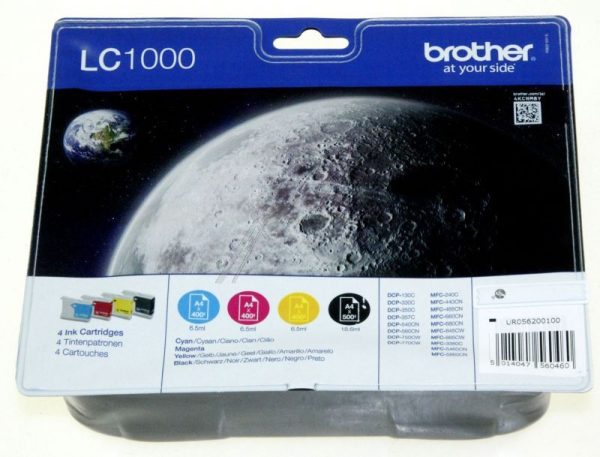 INKTCARTRIDGE MULTIPACK,  1ZWART/ 3KLEUR,  ORIGINEEL  geschikt voor BROTHER